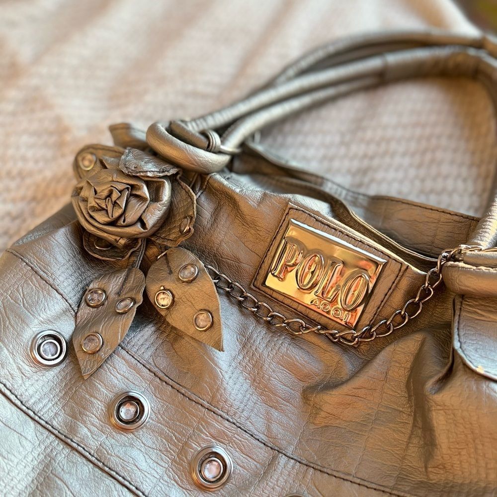 Y2K metallic silved Purse